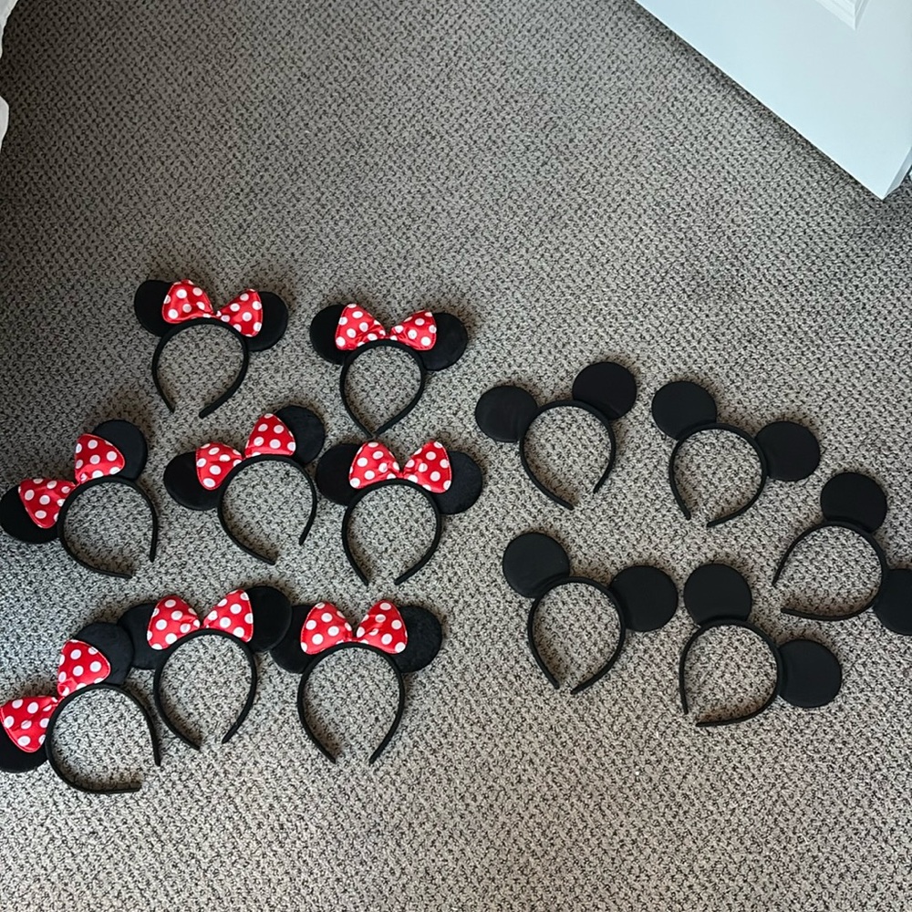 Child Size Minnie/Mickey Ear Headbands